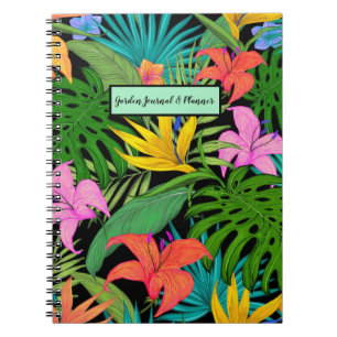Journal de jardin et carnet de notes à spirale de