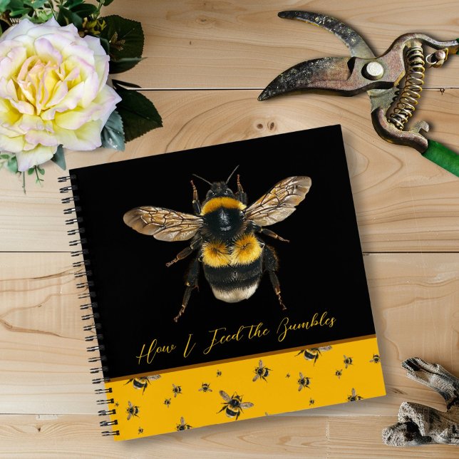 Journal de jardinage cadeau nourrir les abeilles (Créateur téléchargé)