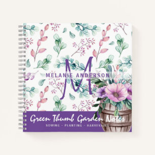 Journal de Jardinage Fleurs de Menthe Violette Jar