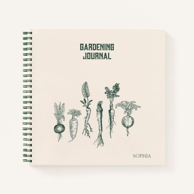 Journal de jardinage personnalisé (Devant)