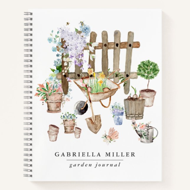 Journal de jardinage personnalisé Whimsical (Devant)