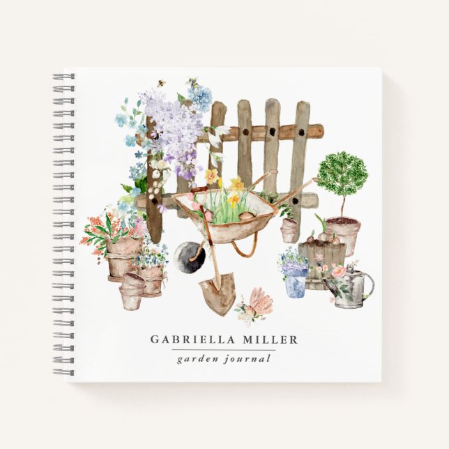 Journal de jardinage personnalisé Whimsical (Devant)
