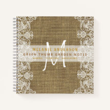 Journal de Jardinier Vintage Toile de Jute Rustiqu