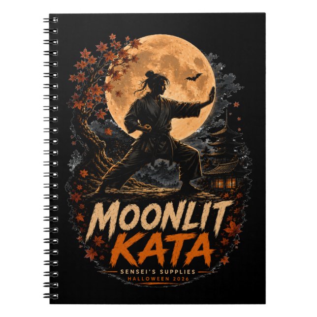 Journal de karaté Halloween Kata au clair de lune (Devant)