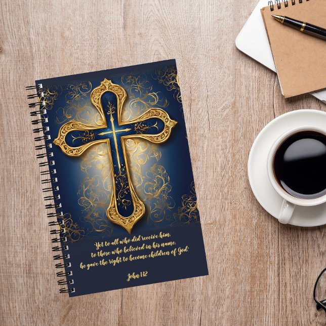 Journal de la Croix Bleue et Or Passez du Temps av (Créateur téléchargé)