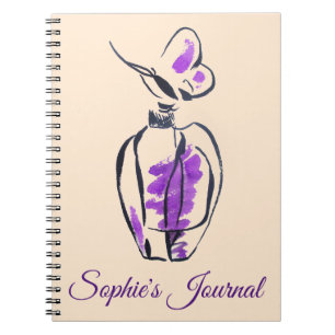 Journal de la fille de la mode de bouteille de par