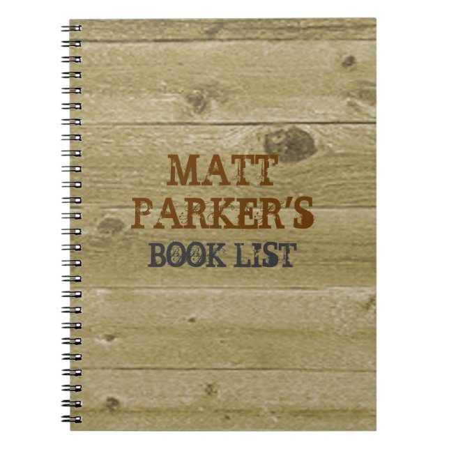 Journal de la liste de lecture personnelle (Devant)