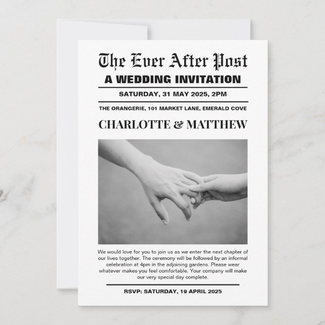 Journal de la première page du faire-part de maria (Devant)