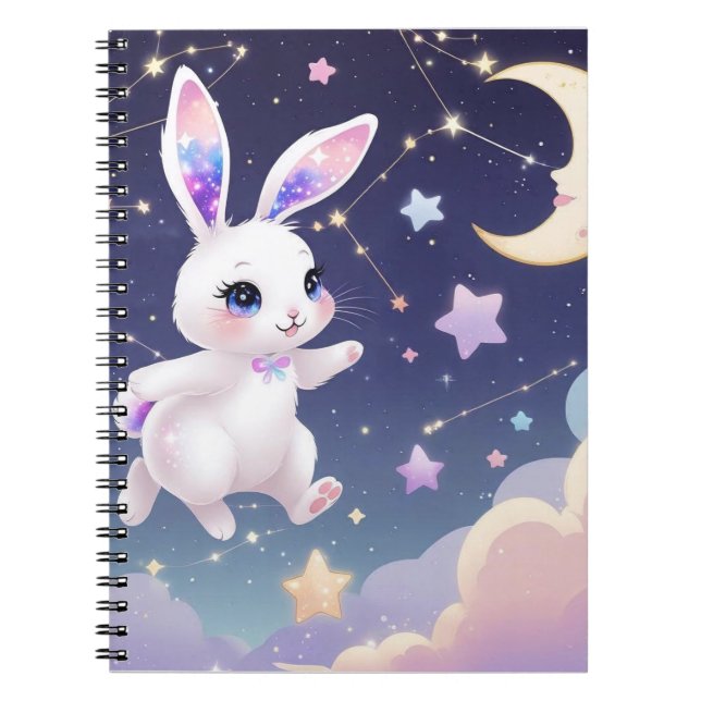 Journal de Lapin Lunaire – Kawaii Lapin de Rêve Cé (Devant)