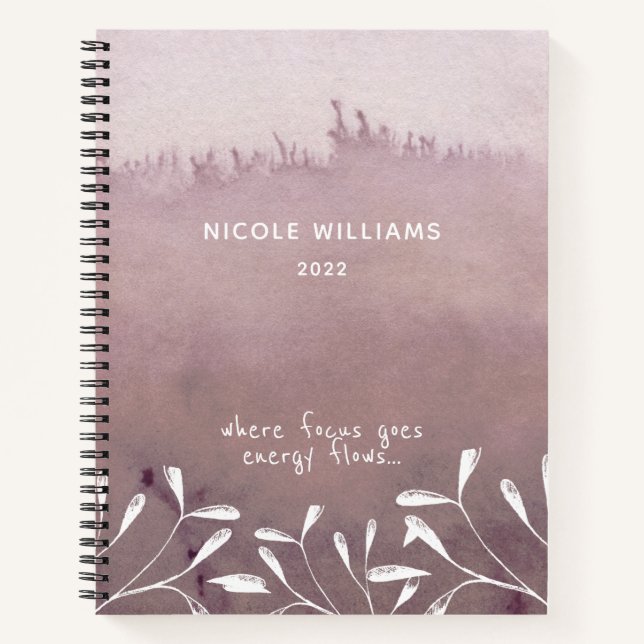 Journal de l'aquarelle branchée Seafoam Sand Ombre (Devant)