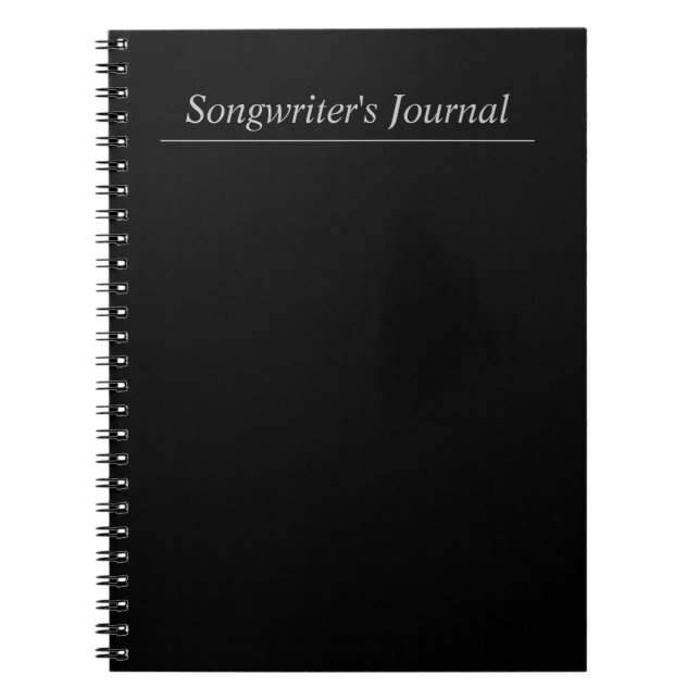 Journal de l'auteur-compositeur-interprète noir pe (Devant)