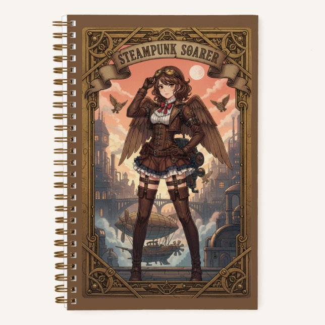 Journal de l'aviateur fille anime Steampunk Soarer (Recto)