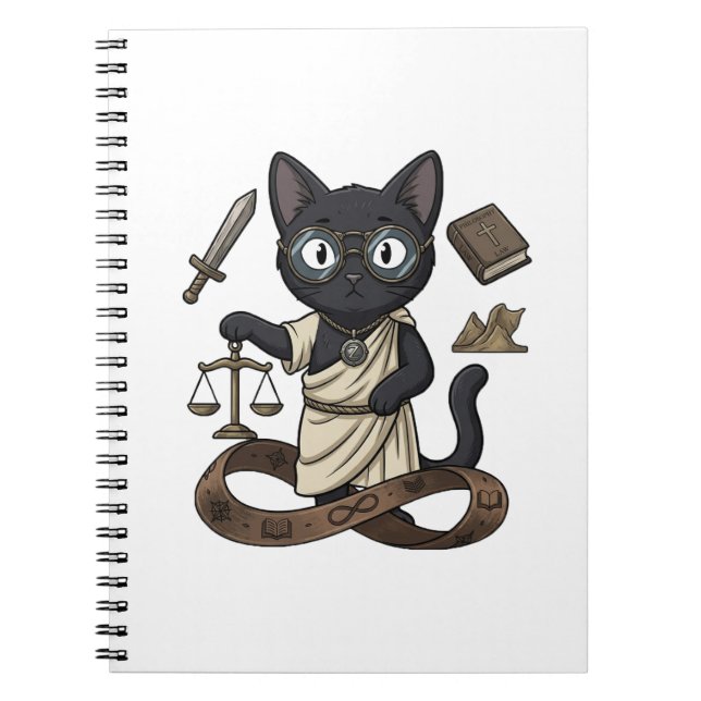Journal de l'école de droit Lady Justice Black Cat (Devant)