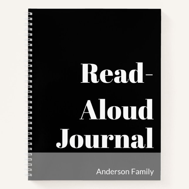 Journal de lecture à voix haute pour la famille en (Devant)