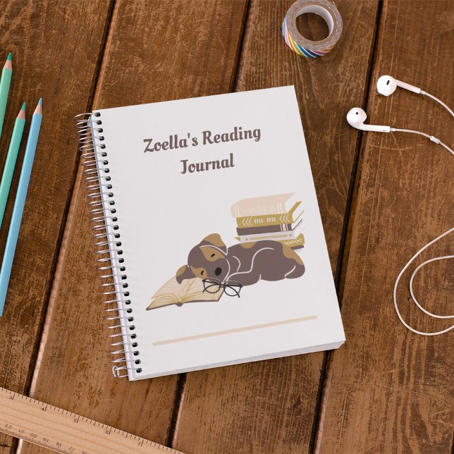 Journal de Lecture Cahier Personnalisé pour Amoure (Back to School Personalized Reading Journal Kids Book Club Library)