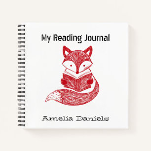 Journal de lecture personnalisé Red Fox