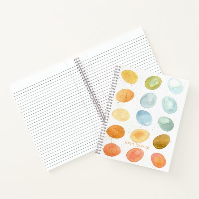 Journal de l'élevage des poulets, oeufs frais, fer (Intérieur)