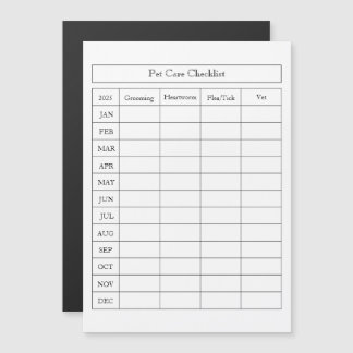 Journal de liste de contrôle simple pour les soins