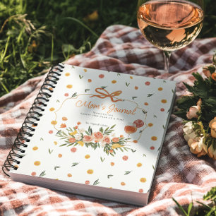 Journal de Maman   Floral Citron Personnalisé