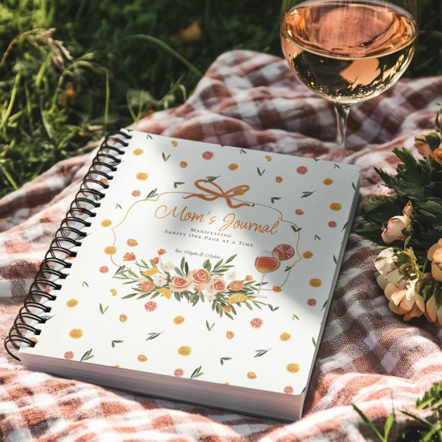 Journal de Maman | Floral Citron Personnalisé (Créateur téléchargé)