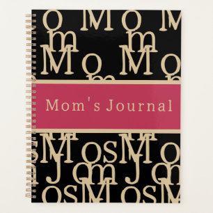 Journal de maman Magenta Black Gold Typographie