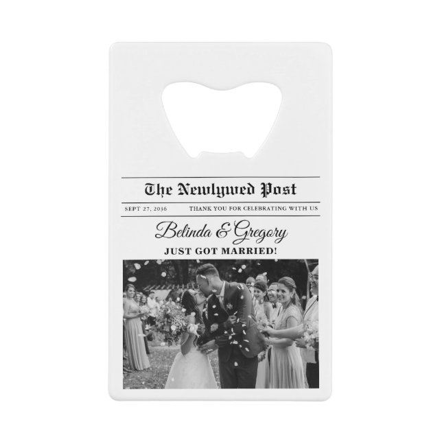 Journal de mariage amusant Photo noir & blanc Cade (Devant)