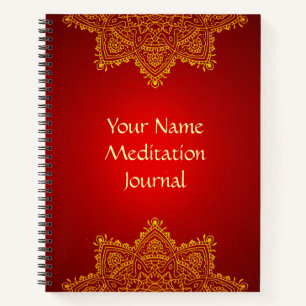 Journal de méditation de mandala personnalisé
