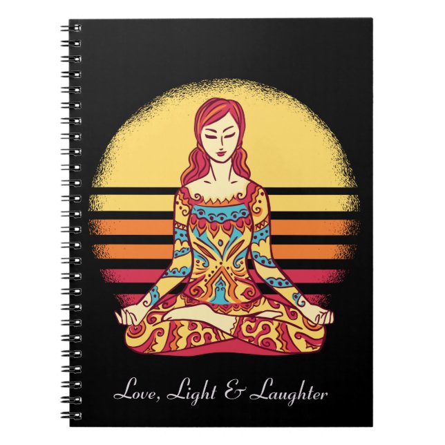 Journal de méditation de yoga de lumière d'amour e (Devant)