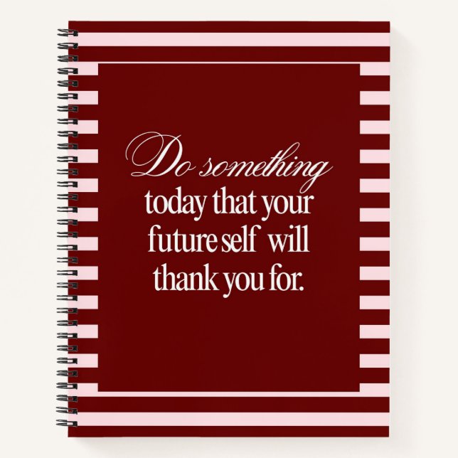 Journal de motivation, cahier spirale de productiv (Devant)