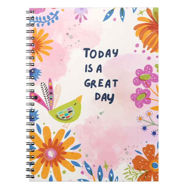 Journal de notes Oiseaux et Fleurs (Devant)