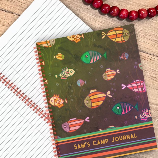 Journal de pêche de camp pour enfants Couleurs amu (Créateur téléchargé)