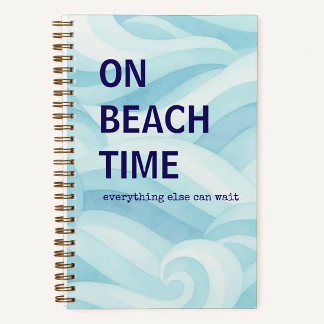 Journal de plage | Cadeau Océan (Recto)