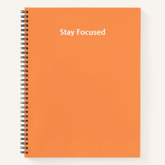 Journal de planification étudiant orange « Restez