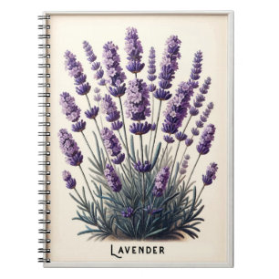 Journal de plante de lavande fleur florale à base