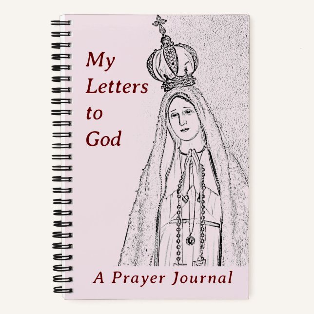 Journal de prière à spirale Notre-Dame de Fatima (Recto)