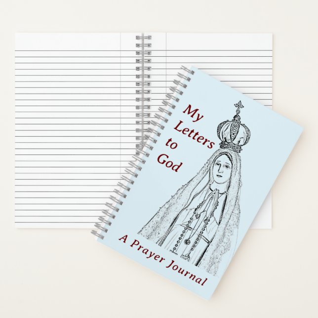 Journal de prière à spirales Notre-Dame de Fatima (À l'intérieur)