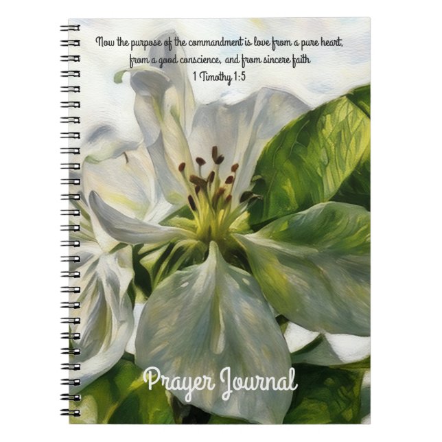 Journal de prière artistique de fleurs en fleurs v (Devant)