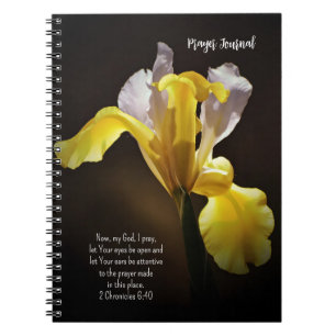 Journal de prière aux fleurs foncées et claires