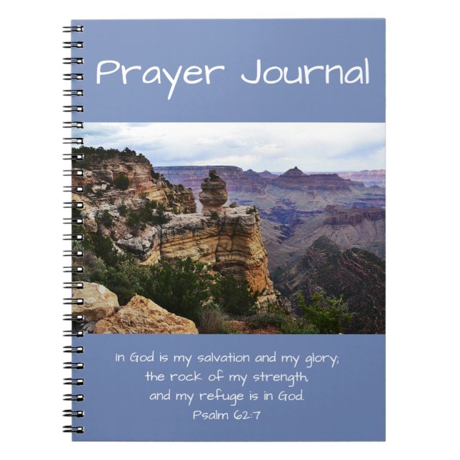 Journal de prière Bible Verse Grand Canyon Vue (Devant)