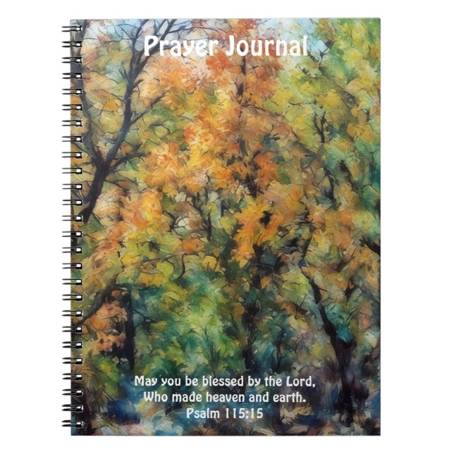 Journal de prière biblique Arbres colorés (Devant)