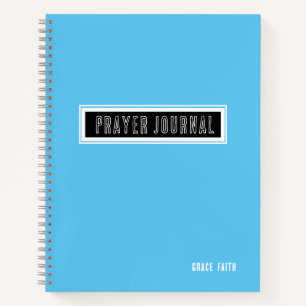 Journal de prière bleu moderne