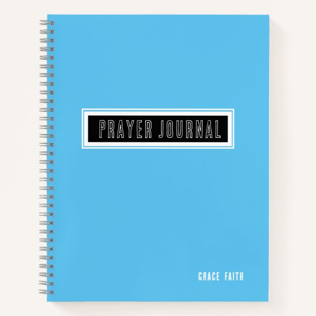 Journal de prière bleu moderne (Devant)