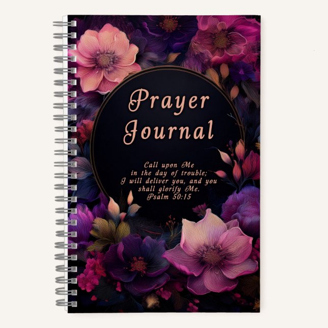 Journal de prière chrétien floral (Recto)