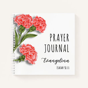 Journal de prière chrétien Œillets Perce-Neige