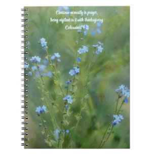 Journal de prière d'art des fleurs de prairie Fleu