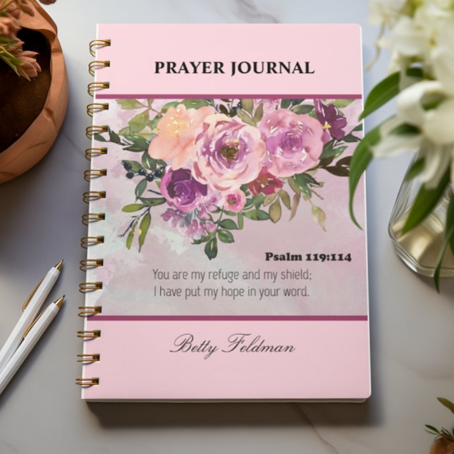 Journal de prière de verset biblique floral (Créateur téléchargé)