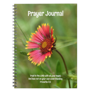 Journal de prière du Fleur sauvage rouge