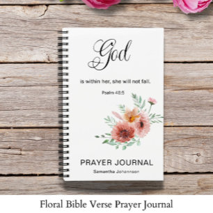 Journal de prière du versets de la Bible florale
