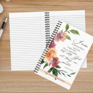 Journal de prière du versets de la Bible florale