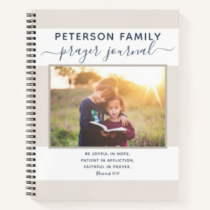 Journal de prière familiale modèle personnalisé